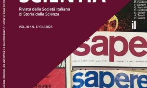 E' uscito il primo numero del 2025 di "Scientia. Rivista della Società Italiana di Storia della Scienza"